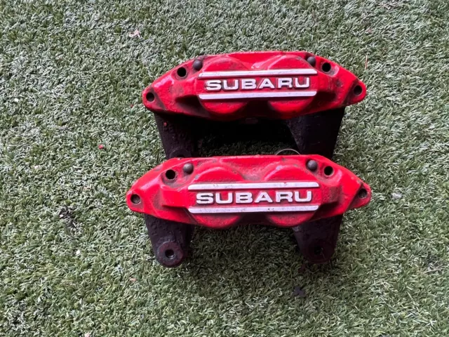 Subaru Impreza Legacy Forester Front 4Pot Brake Calipers Wrx Sti Gc8 Gda