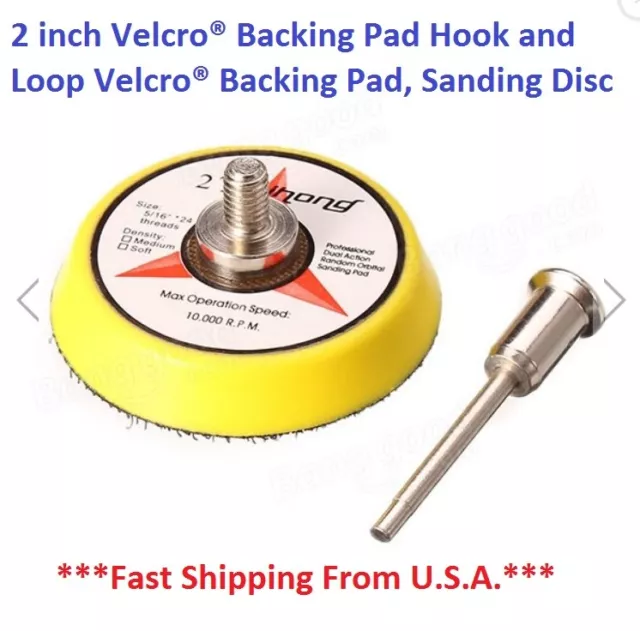 2 inch Backing Pad Hook and Loop Backing Pad, Sanding Disc