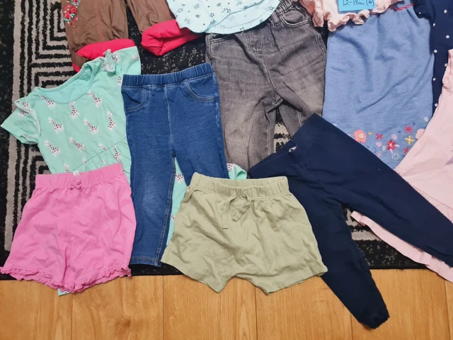 #C67💜 Huge Bundle Of Baby Girl Clothes 12-18months NEXT GEORGE DISNEY RIVER PUM 3