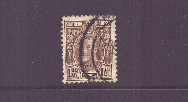 SOUTHERN RHODESIA 1932 GV 1½d CHOCOLATE SG16cd PERF 11½ FINE USED CAT £50