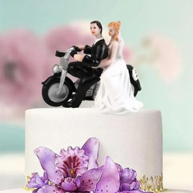 Gâteau figurine mariée couple pour le mariage, gâteau de mariage figurine