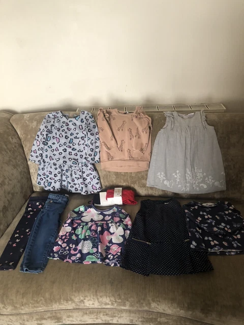 baby girls clothes bundle  x9 items  12-18 months and 1 Half  2 Years