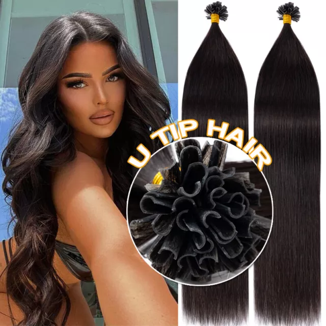 150G Thick Keratin Pre Bonded U-Tip Nail Human Hair Extensions Fusion 0,5g/1g US