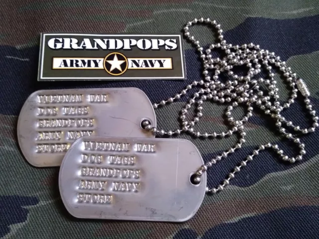 Vietnam U.S. Military Dog Tags Personalized