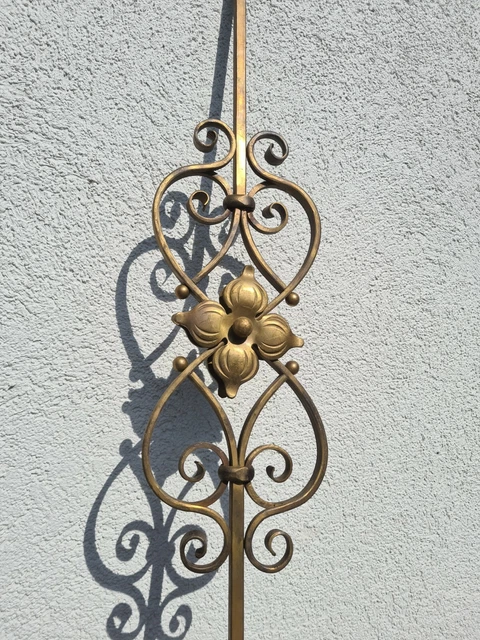 Zierstab Messing Rosette Ornament Zwirbel Fenstergitter