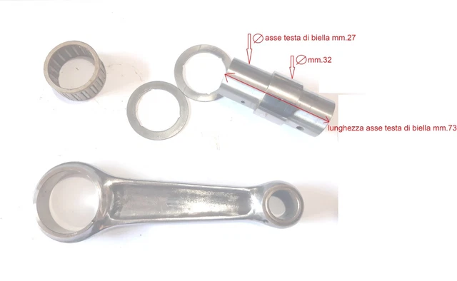 Biella Ducati Con Asse D'accoppiamento Ø 27 Per Monocilindrici Ducati 250-350Cc