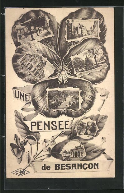 CPA Besancon, vue générale, la nouvelle Poste, Promenade, Granvelle