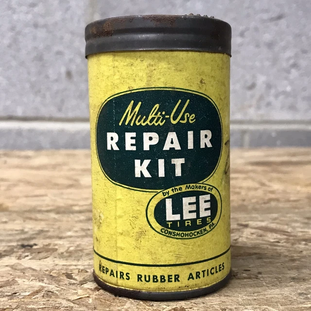 VINTAGE LEE TIRES Multi Use Repair Kit Can Tube 9.99 PicClick