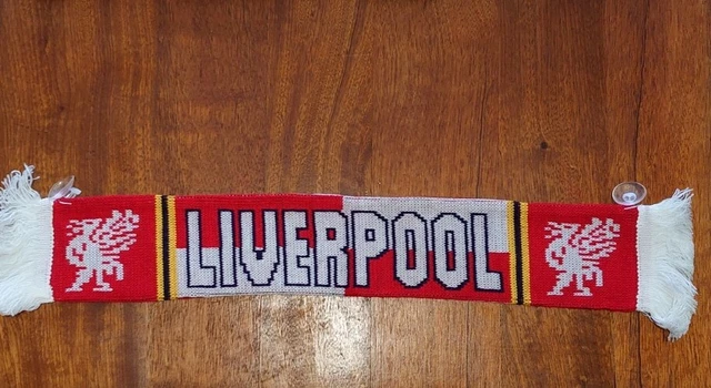 5x Liverpool FC Crested Mini Scarf Car Hang Up Rubber Suction Pads Football Bulk