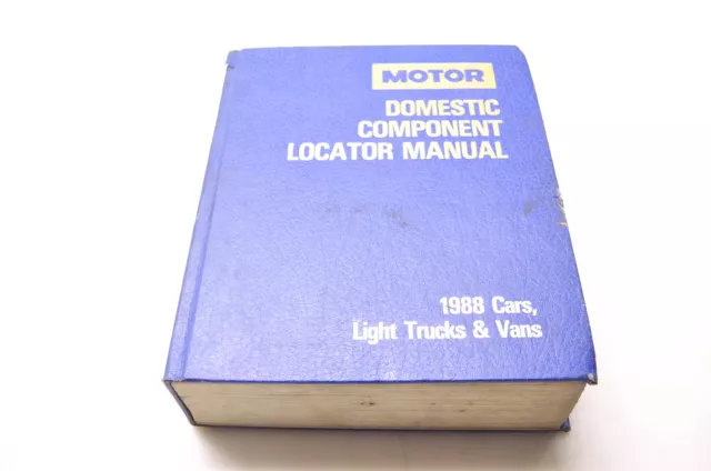 Motor 0-87851-711-1, 12402 Domestic Component Locator Manual 1988 Cars, Light