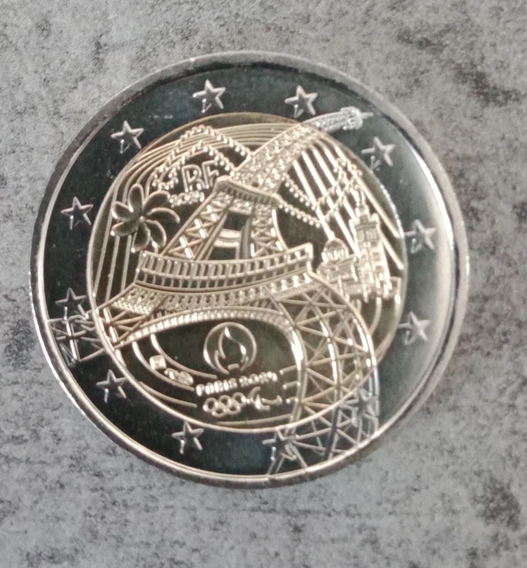 PIÈCE 2 EUROS JO 2024 JEUX OLYMPIQUES DE PARIS 2024 PIÈCE COMMÉMORATIVE EUR 10,00 PicClick FR