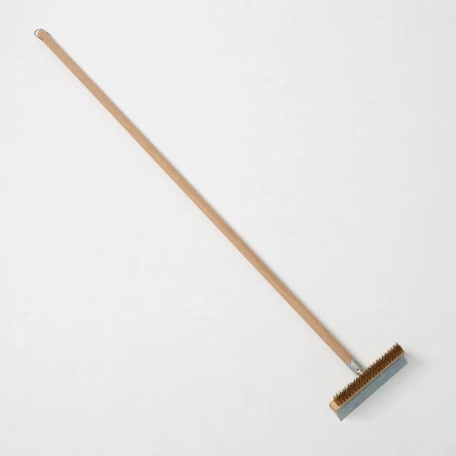 American Metalcraft 1698 Pizza Oven Brush with Brass Bristles and Steel Scrap...