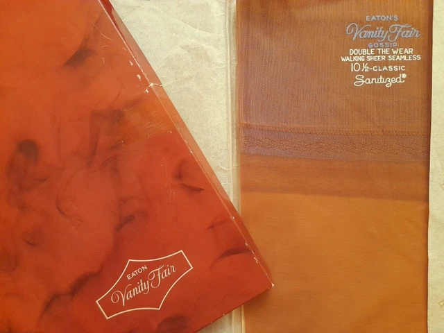 4 pairs Vintage 60s Nylon Stockings boxed seamfree 10.5 Vanity Fair
