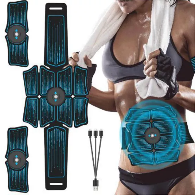 EMS Abdominal Trainer ABS Slim Muscle Stimulator Hip Toner Toning Belt Fitness