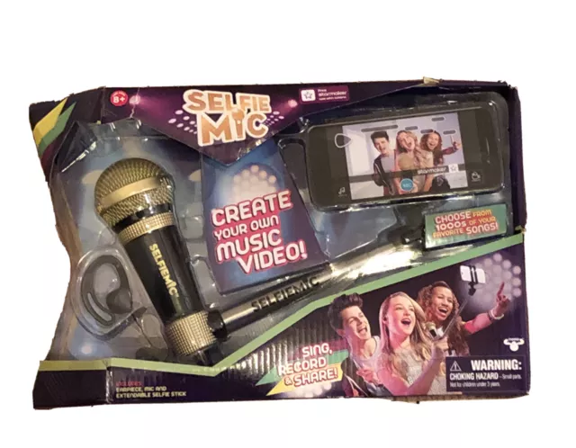 Selfie Mic Karaoke Music Set Star Maker Sing Record Share Extendable Stick Ph