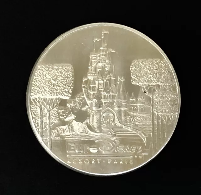 Euro Disney Grand Opening Souvenir Coin Medallion April 12, 1992 Castle & Mickey