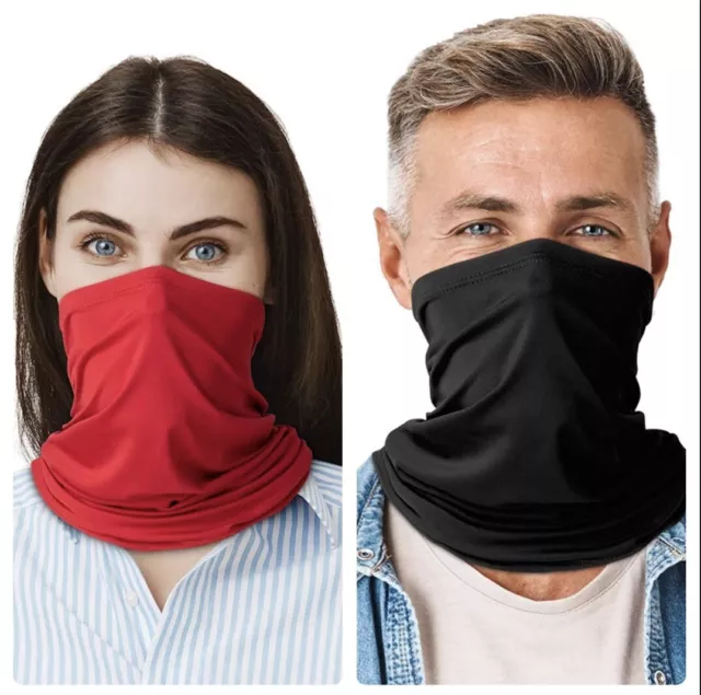 Twin Pack Vollfunktion Gesichtswärmer Maske Nacken Schlauch Schal Biker Laufen Sport