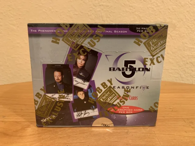 Babylon 5 Season Five - Sealed Trading Card Hobby Box - Fleer / Skybox 1998