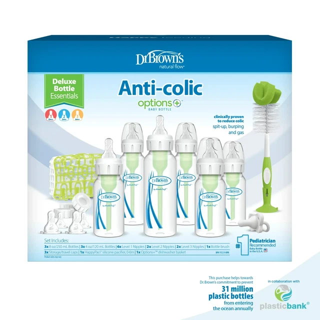 Dr. Brown’s Natural Flow® Anti-Colic Bottle Essentials Gift Set Pacifier Bottle