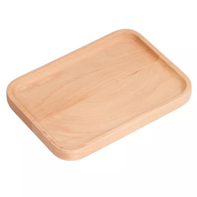 Wooden Rectangular Serving Tray Dinner Drink Food Snack Saucer Platter GS0