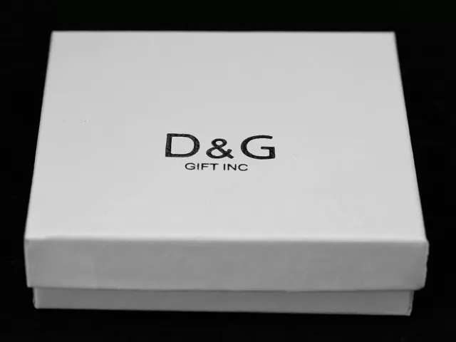 DG Men's 8"Stainless-Steel Silver,Gold,Black Braided.Leather Bracelet*Unisex.BOX 3