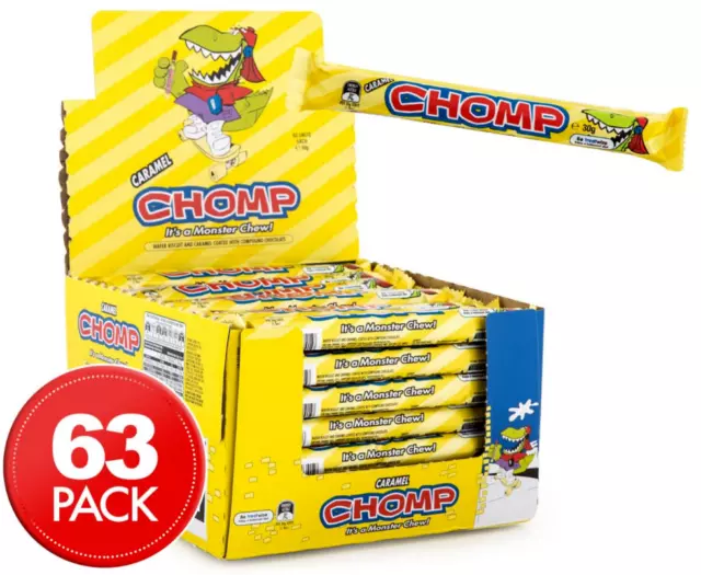 Cadbury Chomp 63 x 30g Chocolate Bars Bulk Pack Bulk Chocolate Fun Pack Lollies 2