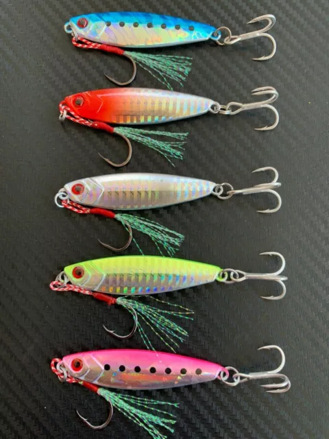 5X MICRO JIGS Butterfly Metal Jig Fishing Lure 30g Snapper Jigging Tuna  Lures $19.95 - PicClick AU