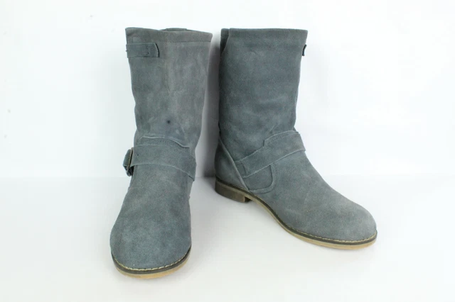 Bottines Daim Gris 3 SUISSE COLLECTION T 40 / UK 6.5 BON ETAT