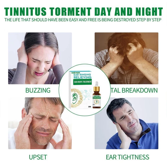 Gotas para oídos de tinnitus de 20 ml para síntomas de tinnitus oído difícil 2022sdshr C4Y0