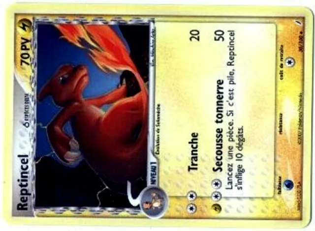 Pokemon Gardiens Cristal Unco N°  30/100 Reptincel