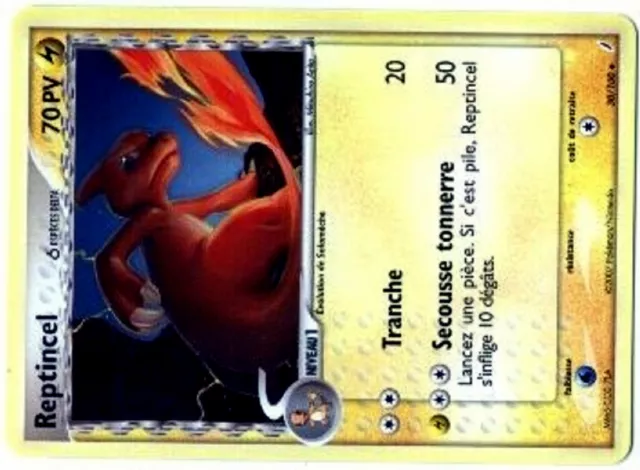 Pokemon Gardiens Cristal Unco N°  30/100 Reptincel