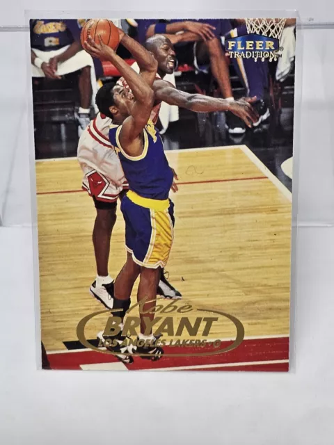 1998-99 Kobe Bryant Fleer Tradition #1 Michael Jordan Defending A