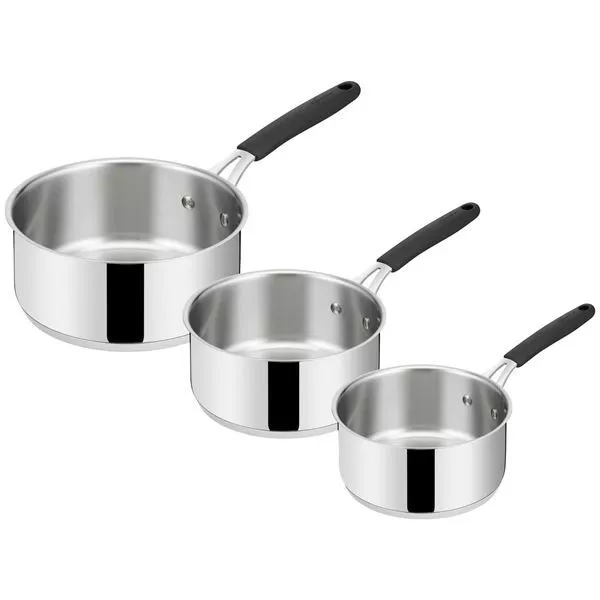 lagostina série de 3 casseroles inox 16/18/20cm 12896600003 tempra