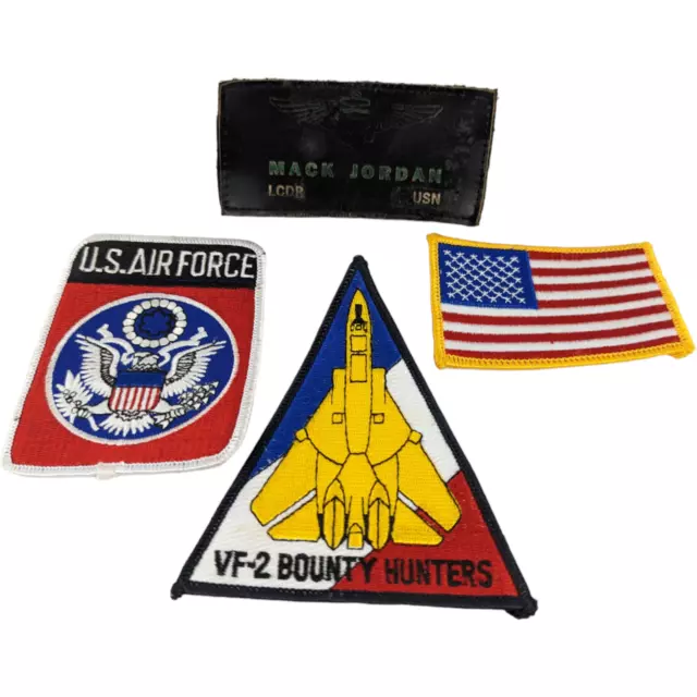 Genuine US Air Force Pilot USAF VF-2 Bounty Hunters F-14 Uniform Suit Patch