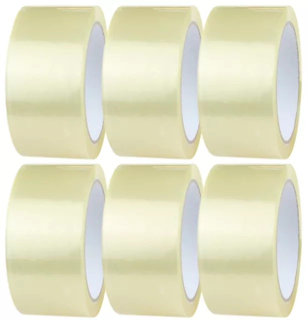 Clear Packing Tape Parcel Strong 48Mm X 66M Box Sealing Sellotape Packaging