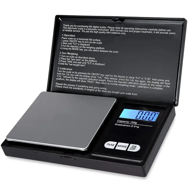 Digital Scales 0.1g 500g grams Jewellery Gold Weighing Mini Pocket Electronic UK