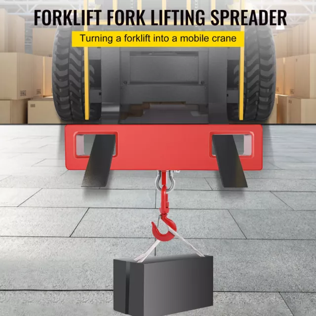 VEVOR Forklift Lifting Hook 2000KG Mobile Crane Lifter Durable 2