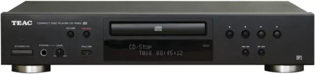 TEAC CD-P650 CD and USB Recorder with Remote (Black)