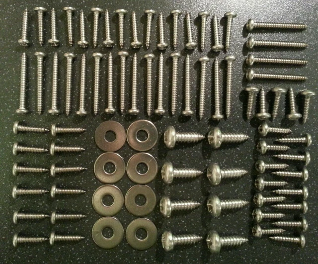 LAND ROVER DEFENDER Stainless Steel Screw Body Kit Set Grille Vent ...