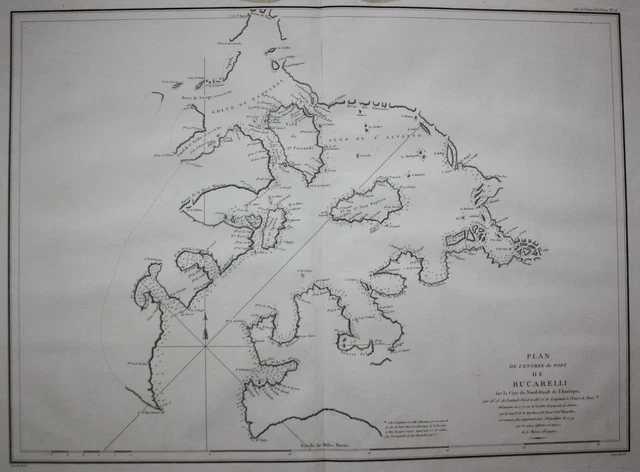 PRINCE OF WALES Island Bucareli Baia Alaska North America Mappa Perouse