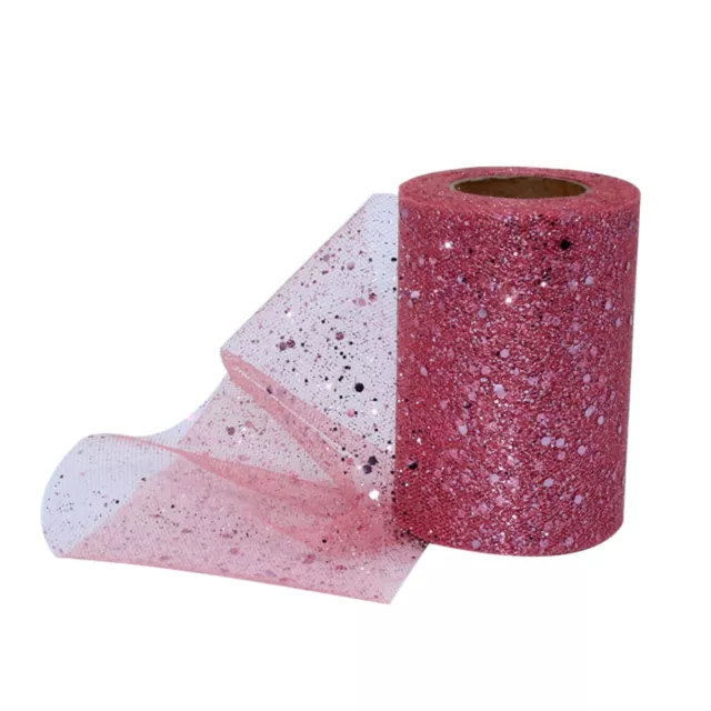 Tulle Roll No-wrinkle Diy Creation Sequin Tulle Fabric Roll Anti-fade
