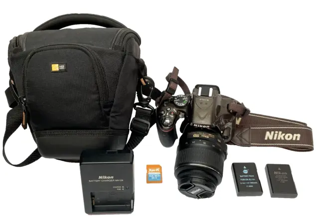 Nikon D5200 24.1MP DSLR Digital Camera Bronze w/ AF-S DX 18-55mm VR Lens