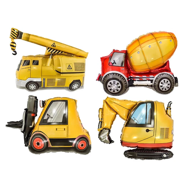 Zeaying Baustellen Spielzeug Set - 14 Teile Bagger & Verkehrsschilder Für Kindergeburtstag