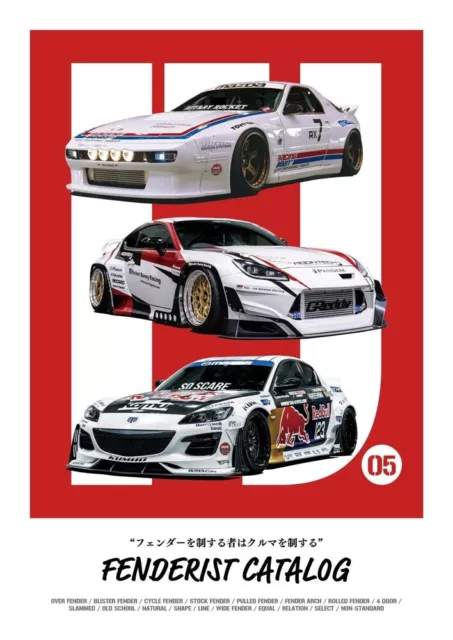 FENDERIST CATALOG Vol.05 - Japanese Car Magazine, Lowered Cars, Custom, Modified