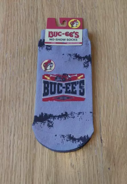 Buc-ee’s No Show Socks - Unisex - Grey 1982 - Red Truck - One Size Fits Most