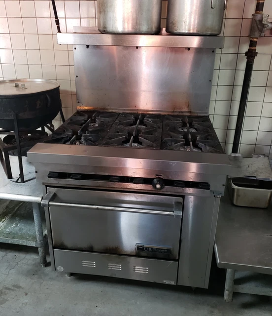 (US Range) Garner Natural Gas 6 Burner 36" Range with Standard Oven