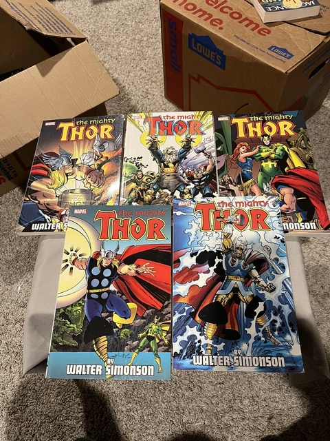 The Mighty Thor by Walter Simonson Volume 1-5 Marvel Comics TPB VG Set