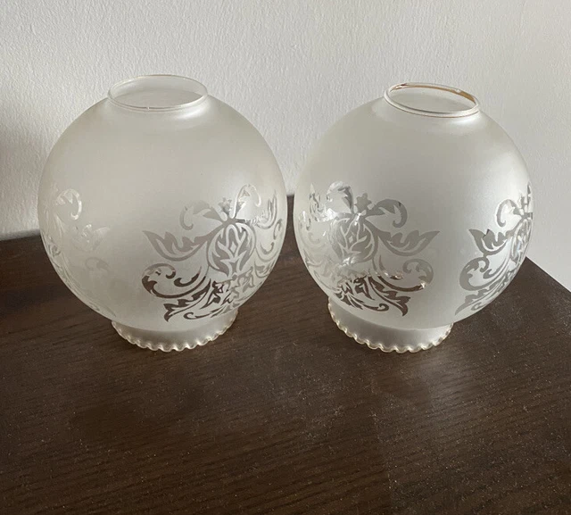 Abat-jour En Verre Trouble E27 Pour Lampe à Huile – Style Vintage