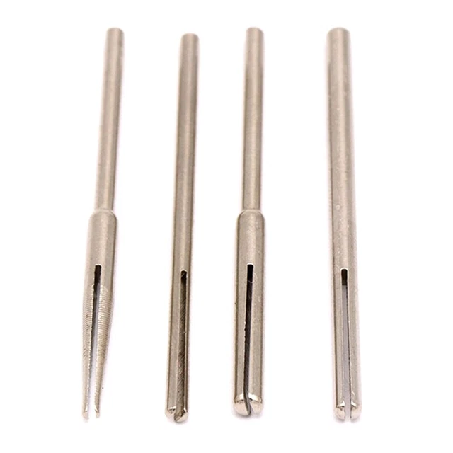 10Pcs Long Abrasive Holder Sandpaper Clamp Split Mandrels for Rotary Grinder