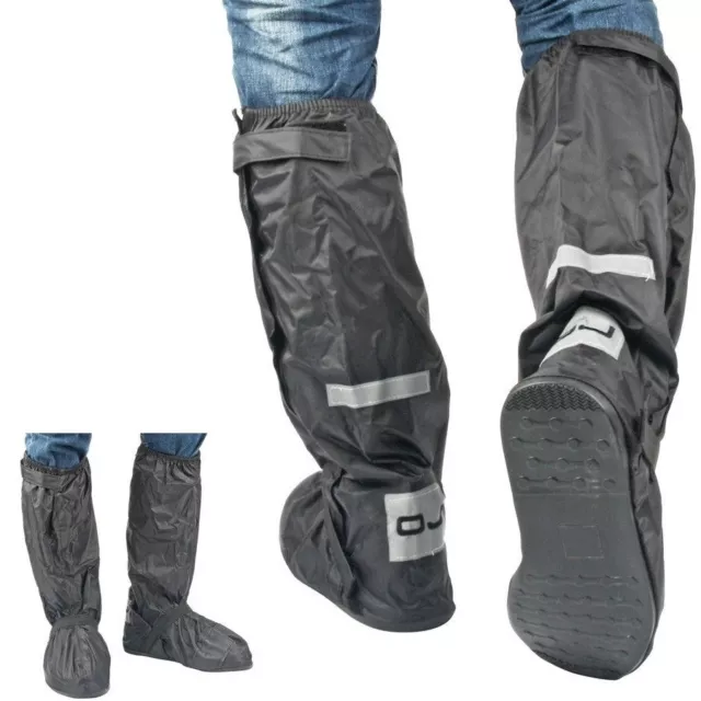 COPRISCARPA moto OJ nylon suola rigida gomma impermeabile 100% antivento pioggia